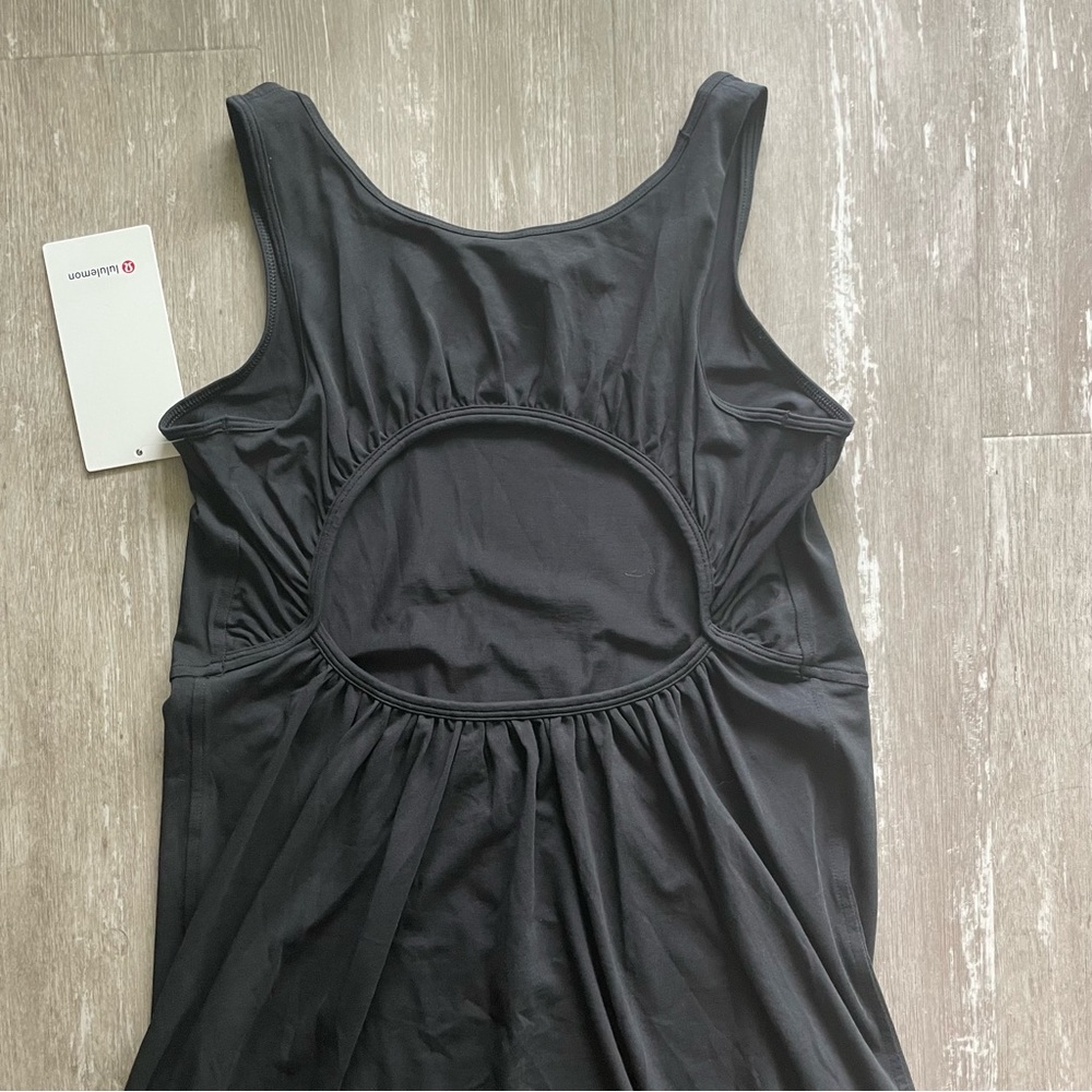 Lululemon Pima Cotton Open-Back Midi Dress - Black - Picture 7 of 7
